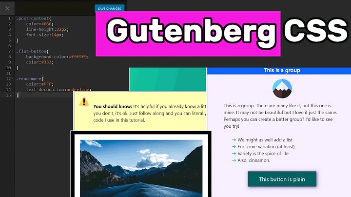 How to add CSS to Gutenberg Blocks (Buttons, Icon Lists, Images & more!)