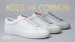 Koio vs Common Projects - (CUT IN HALF) - The Real Difference