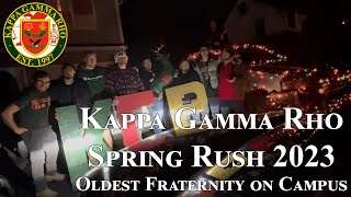 Spring Rush 2023 - Kappa Gamma Rho