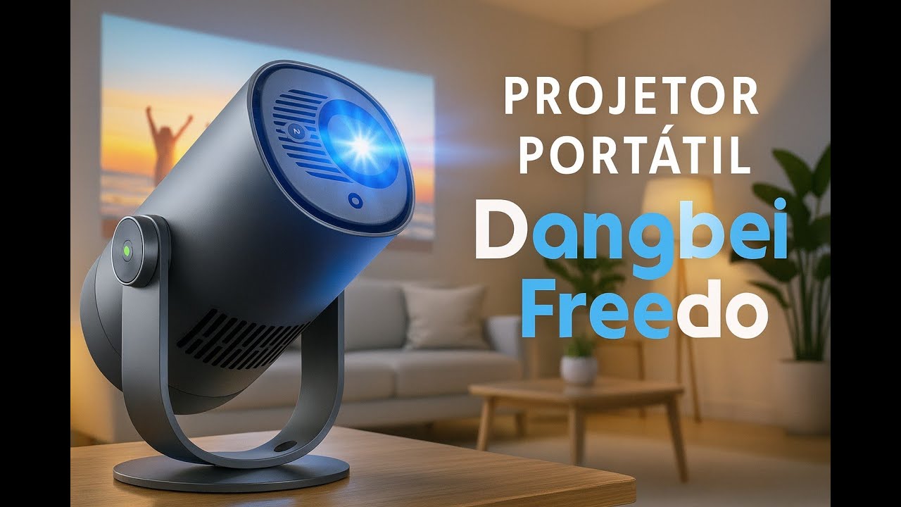 Análise Projetor Portátil Dangbei Freedo – Imagem 1080P, Bateria Integrada e Netflix Oficial