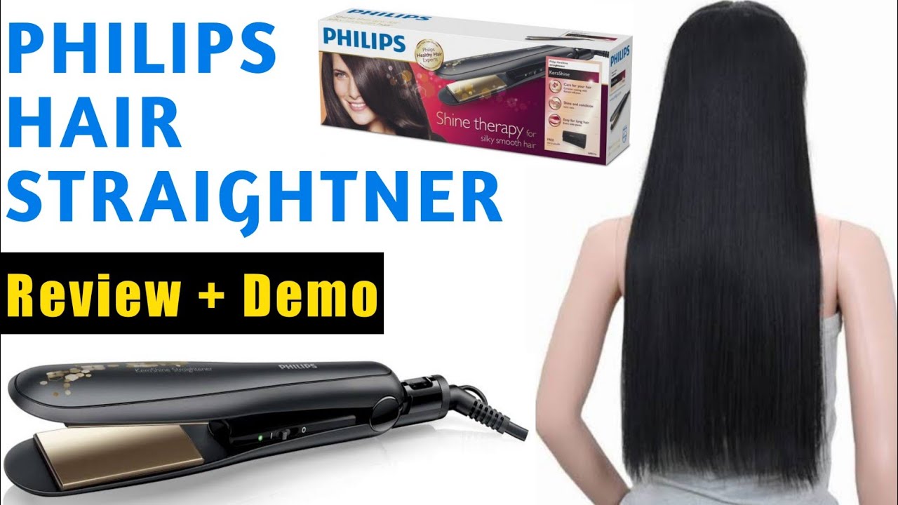 Philips Hair Straightener With Temperature Control Review + Demo