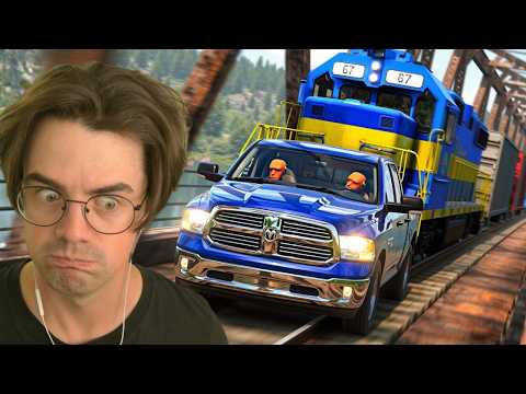 Trains And Trucks Do Not Mix! | Train and Car Interaction Scenarios 13 (Kaboomba Reacts)