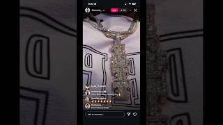 Fattmack shows off his new chain ig live!#chain #fattmack #fatmack