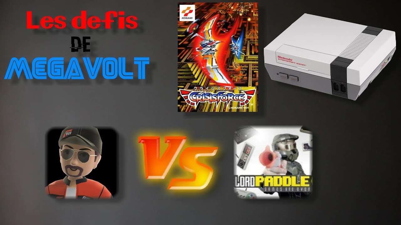 Les défis de Megavolt VS Lord Paddle (Crisis Force) sur N.E.S.