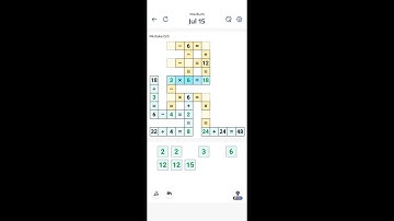 Crossmath (byGuru Puzzle Game) - free math puzzle game for Android and iOS - gameplay.