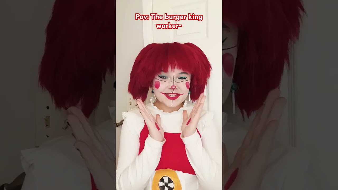 I find this hilarious #trending #cosplay #fnaf #circusbaby #fnafcosplay #circusbabyfnaf #burgerking