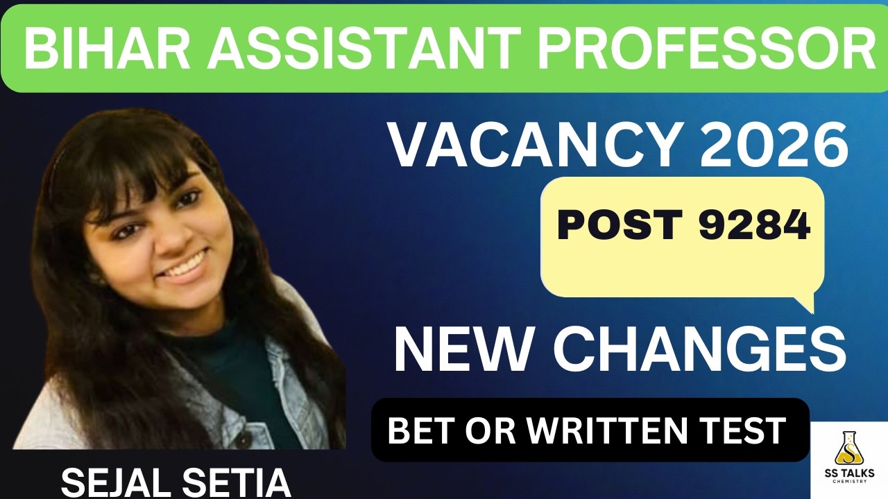 Bihar Assistant Professor Vacancy 2026 | Eligibility & Exam Pattern | Latest Update