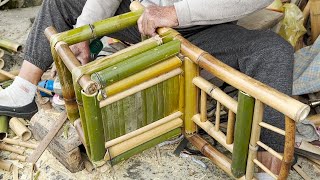 Процесс изготовления бамбукового стула. Тайваньский бамбуковый стул ручной работы Мастер