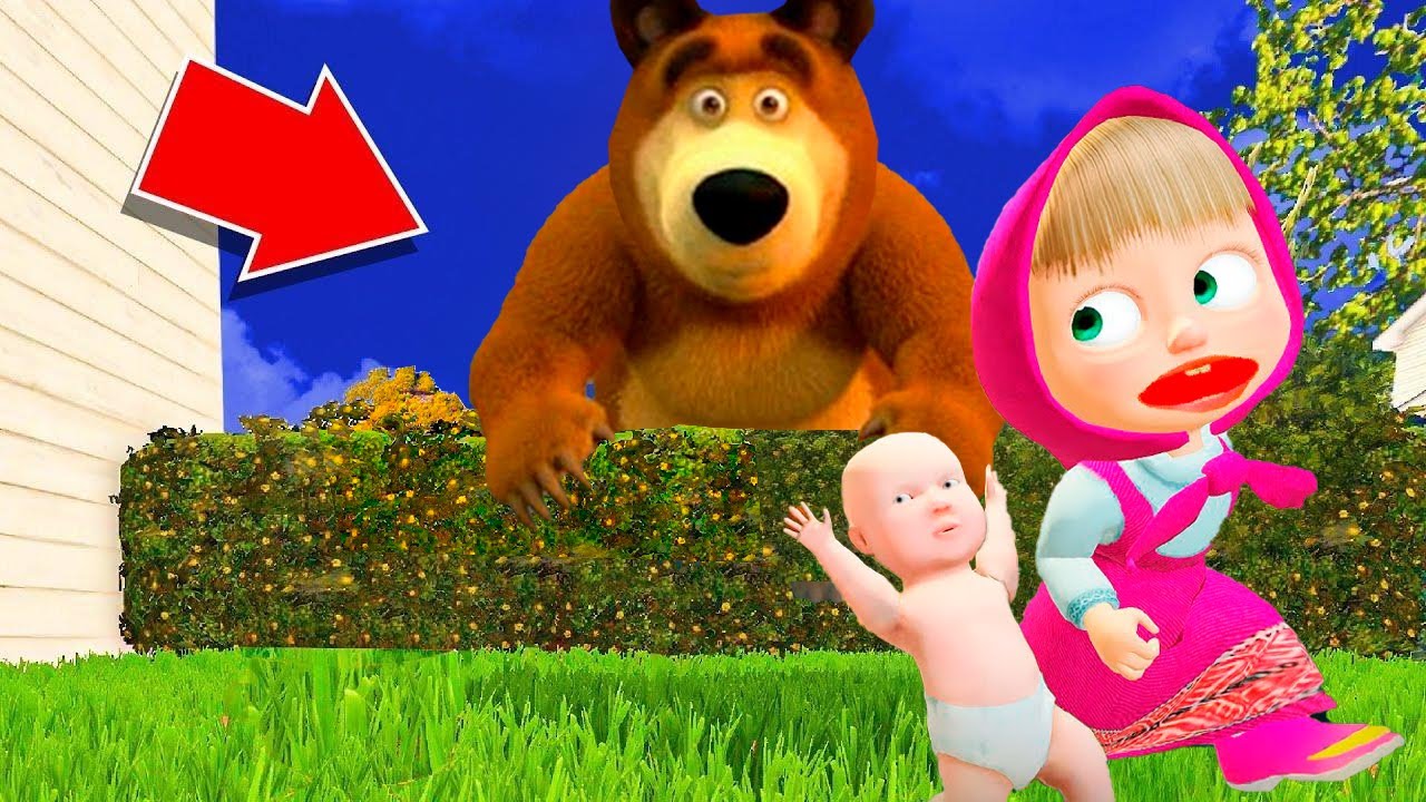 АЮ ҮЛКЕН ГИГАНТҚА АЙНАЛЫП КЕТТІ МАША МЕН БАЛАҚАЙ ШОК?! маша мен аю пранк қазақша майнкрафт казакша