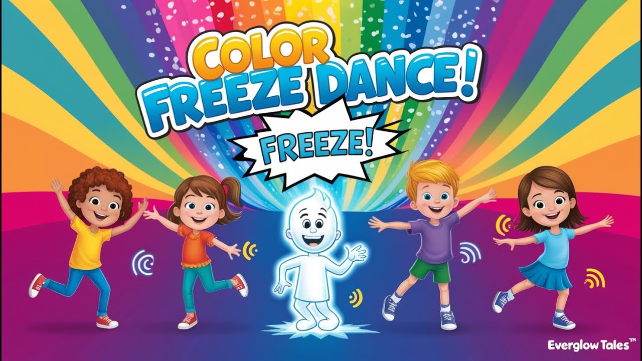"Jump, Spin, Freeze! The Color Dance"| fun song for kids 💃