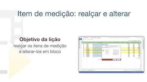 Vídeo Tutorial de PriMus - Item de medição: realçar e alterar - ACCA software