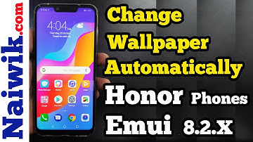 Change Wallpaper Automatically on Huawei Honor play | EMUI 8.2