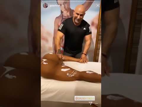 Gracyanne Barbosa leva tapas no bumbum em tratamento fitness