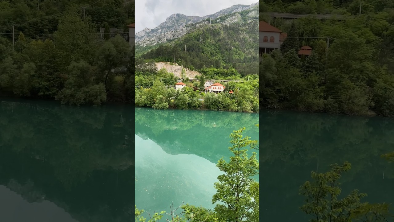 Near amazing turquoise lake 