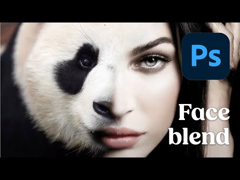 # 3 - Adobe Photoshop CC - Tutorial - face blend, half vrouw, half dier