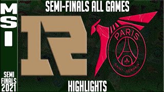 RNG vs PSG Highlights ALL GAMES | MSI 2021 Semi-finals Day 12 | Royal Never Give Up vs PSG Talon