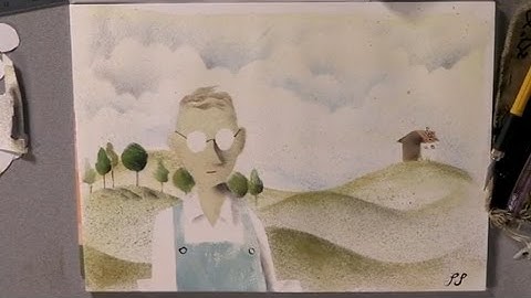 How illustrator Sydney Smith uses his own stencils to paint beautiful kids