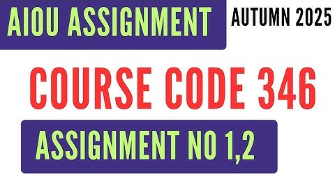 AIOU Code 346 Principles of Commerce Solved Assignment No.1 & 2 | Autumn 2025 | FSC I.Com اصول تجارت
