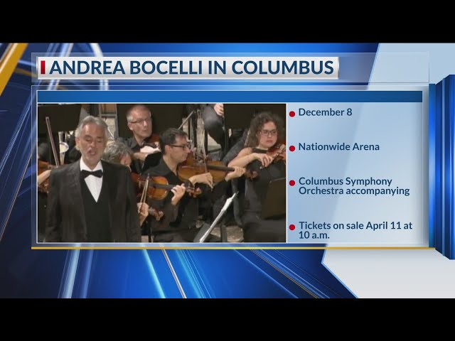 Andrea Bocelli and children to perform Dec. 8 with Columbus Symphony