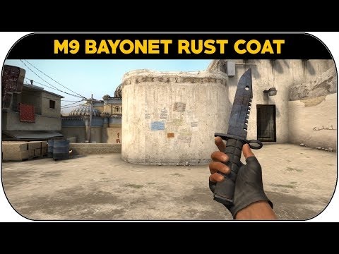 cs go m9 bayonet rust coat bs knife showcase youtube