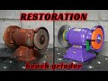 A bench grinder that is too rusty is reborn - The best finish in every detail
