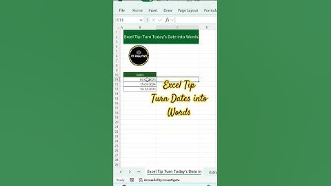 Excel Tip Turn Dates into Words‼️ #excel #exceltips #exceltricks #excelfunction
