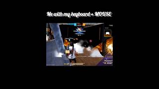keyboard + mouse op gameplay like movement and headshot&#39;s #freefire #handcam #keyboardmouse