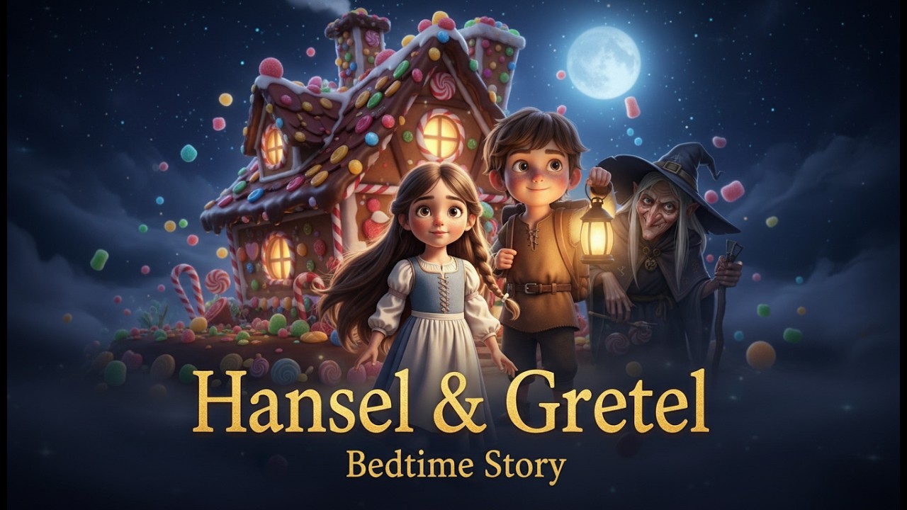 🌙 Hansel & Gretel | Magical Bedtime story for kids in English