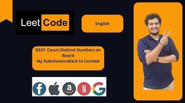 Count Distinct Numbers on Board|  #6337 | Leetcode | JAVA ✅  | Live Coding 🔥