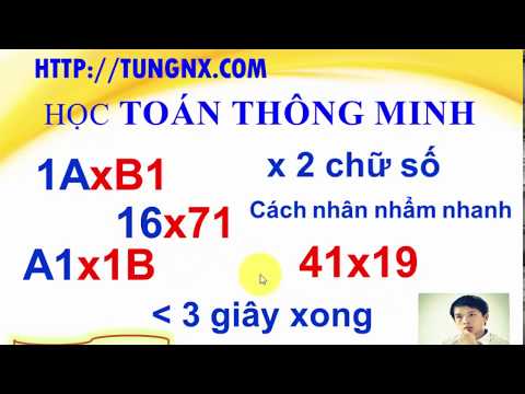 Video Mẹo toán học hay | Cách nhân nhẩm nhanh 2 chữ số dạng... - YouTube