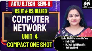 Computer Networks U-4 COMPACT ONE SHOT I By Dr. Nidhi Parashar Ma'am I Gateway Classes I AKTU