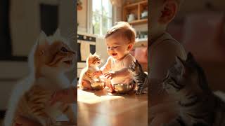 #cat #baby #cartoon