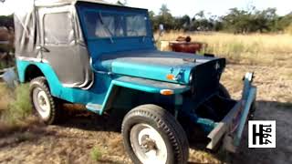 Lot 171| 1946 WILLYS JEEP 4X4 SOFTOP TOWBAR