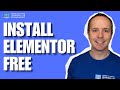 🔨 Install Elementor Free In WordPress - Beginner's Guide Step-by-Step! 🔎