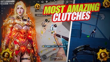 MOST AMAZING 1v4 😱 CLUTCHES HARD SITUATIONS IN CONQUEROR LOBBY || BGMI
