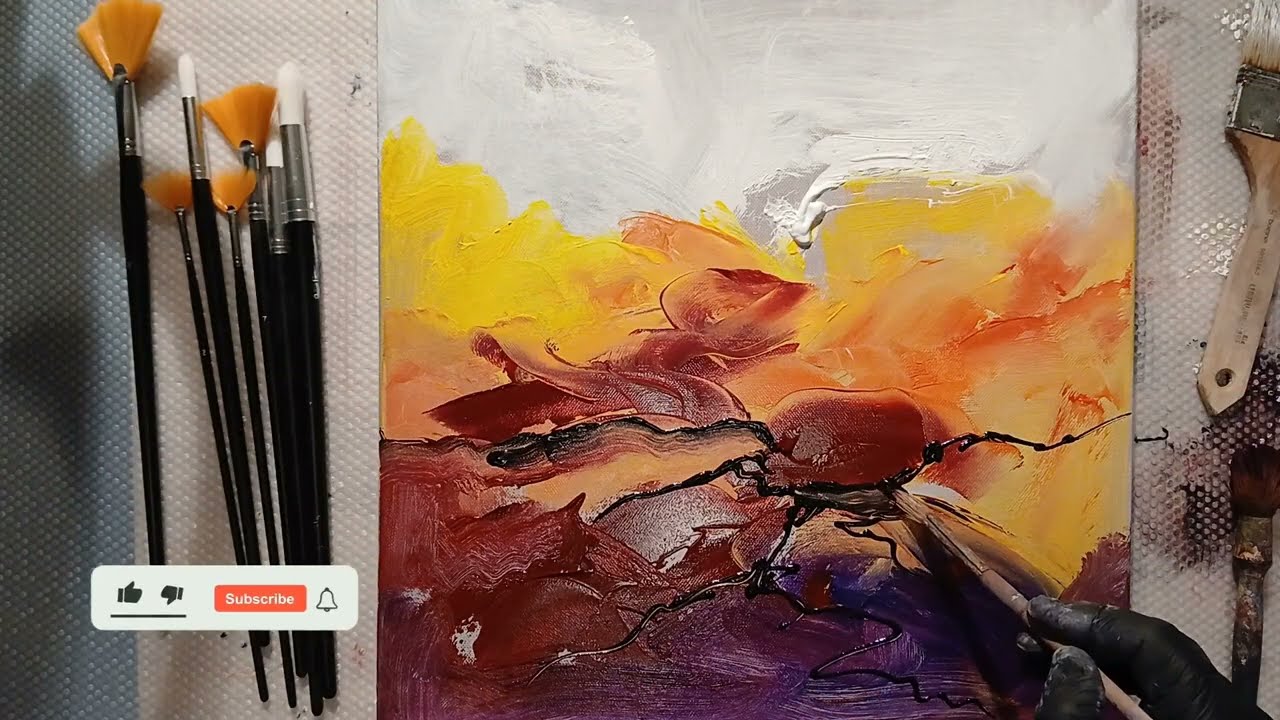 PURE ENERGY UNLEASHED – Acrylic Impasto Explosion #PureEnergy #AbstractArt #AcrylicPainting #Impasto