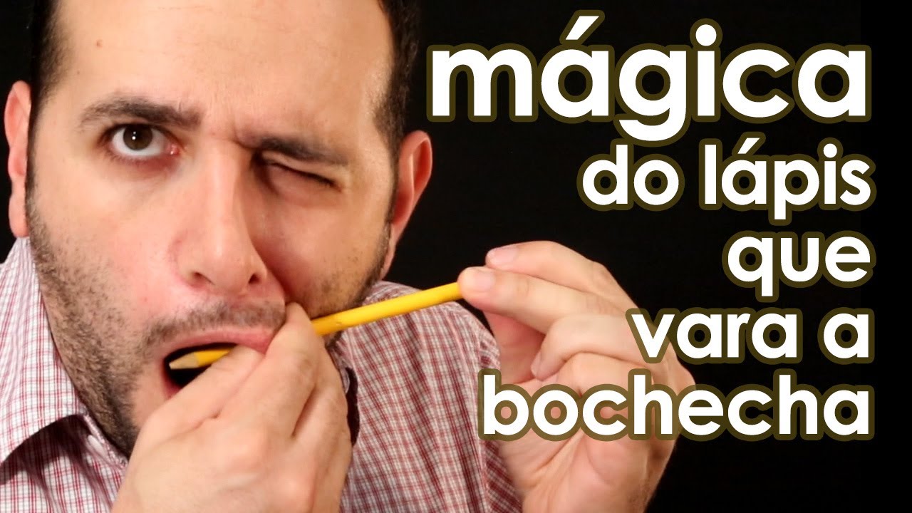 Assustador: MÁGICA do lápis que vara o rosto (com revelação!) adivinhação dificil