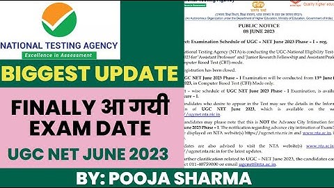 Biggest Update Ugc Net June 2023 I Ugc Net exam date 2023 I NTA UGC NET 2023 I Mission Management