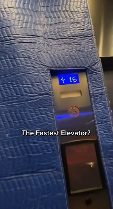 The Fastest Elevator In The World - YouTube