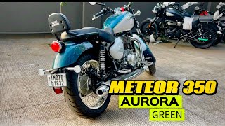 meteor 350 new colour AURORA GREEN 