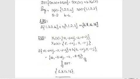 SciLab - To verify Linearity Property of DFT