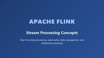 Apache Flink Stream Processing Tutorial | Real-time Data, Watermarks, State Management Explained