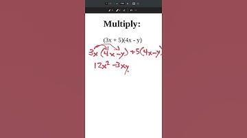 multiplying binomials - double distribution
