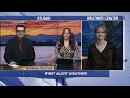 Rain and wind push north as low pressure closes out the week