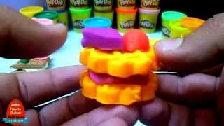 Play Doh Oyun Hamuru ile Meyveli Waffle Nasıl Yapılır | Play-Doh Waffle #001 - Sürpriz Yumurtalar