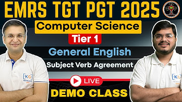 EMRS PGT TGT Tier 1 Computer Science 2025 | General English Full Preparation | Strategy & Syllabus