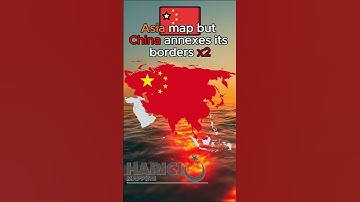 Map of Asia but china annexes its borders x2 #europe #mapchart #mapper #geography #map #mapping