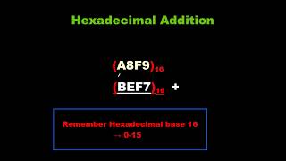 Assembly Language Lec5: Binary, Octal and Hexadecimal Arithematic