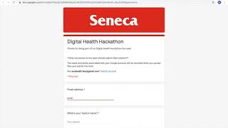 How to submit your solution? | Seneca Digital Health Hackathon 2021