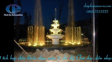 Mẫu thi công đài phun nước 5 tầng tràn được yêu thích nhất